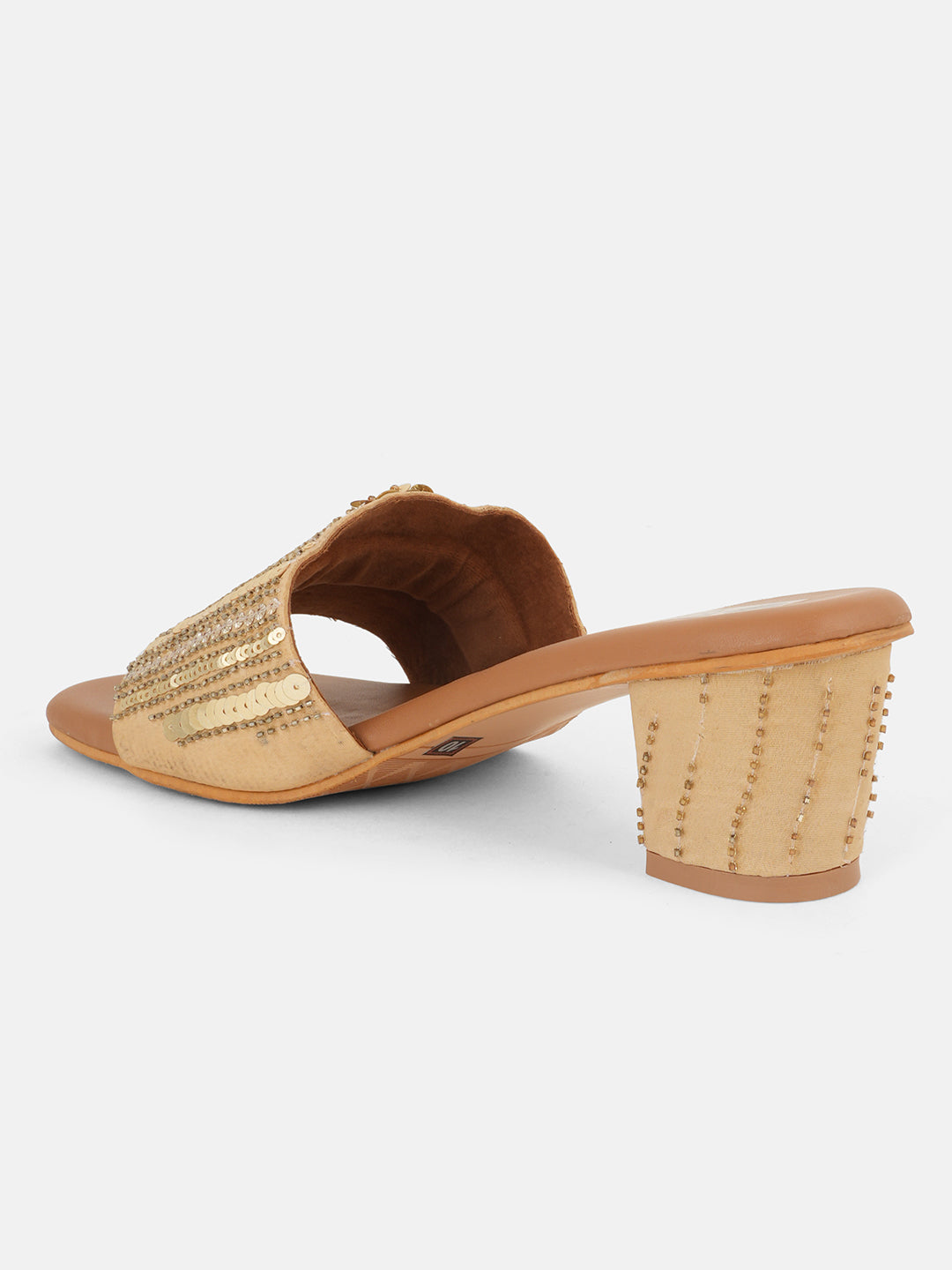 Golden Glaze Sequin Heel