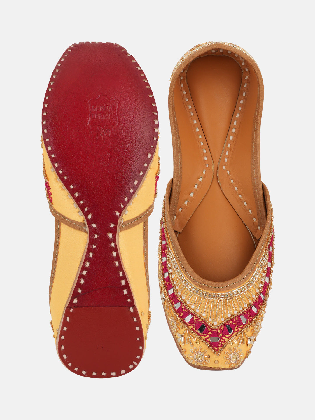 Rang Mahal Yellow Jutti