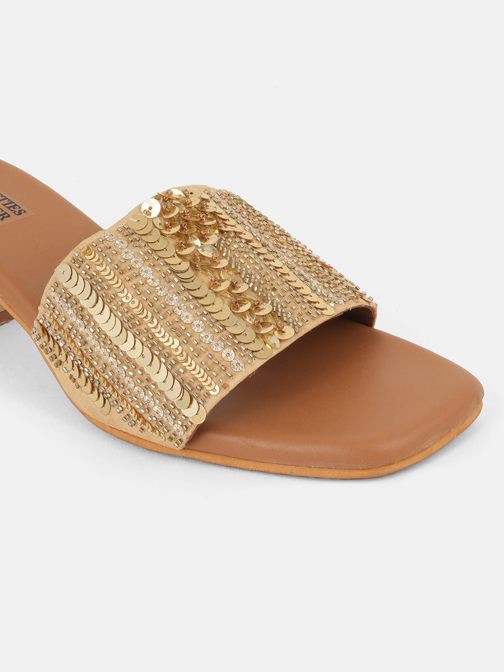 Golden Glaze Sequin Heel