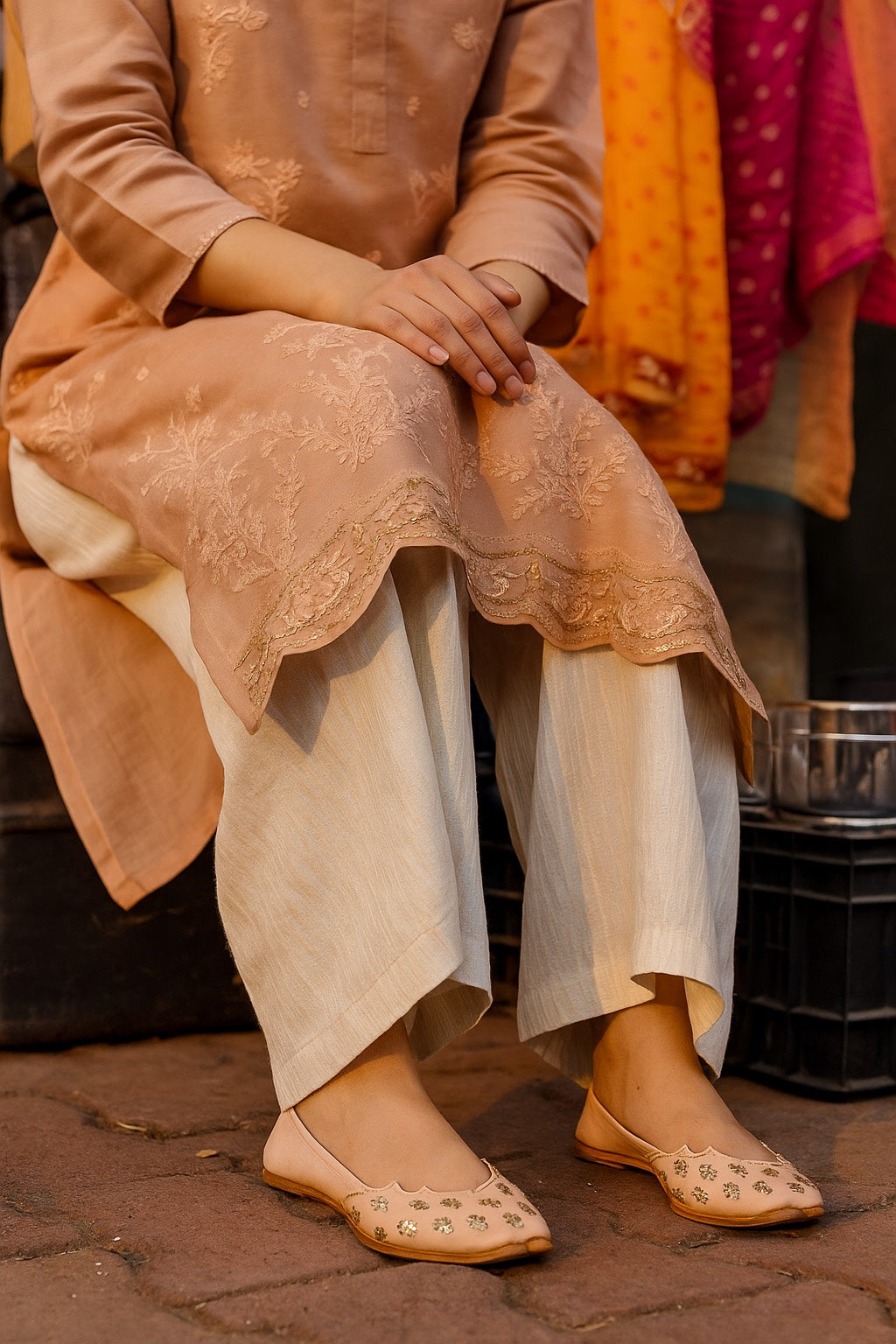 Metallic Cutwork Handcrafted jutti