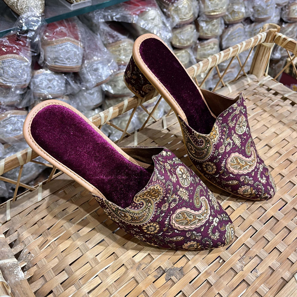 Royal Paisley Vegan Mule