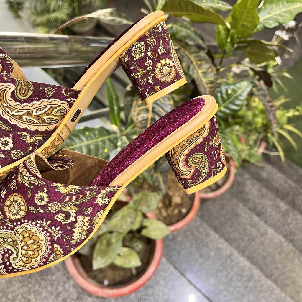 Royal Paisley Vegan Mule