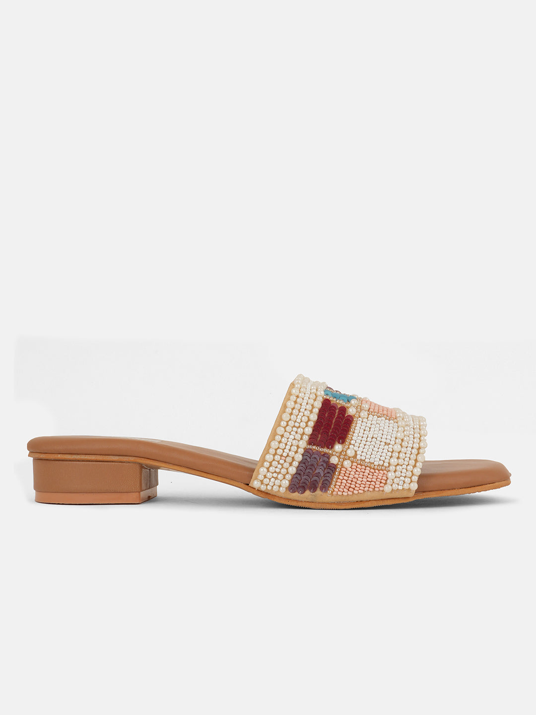 Pearl Patchwork Slides